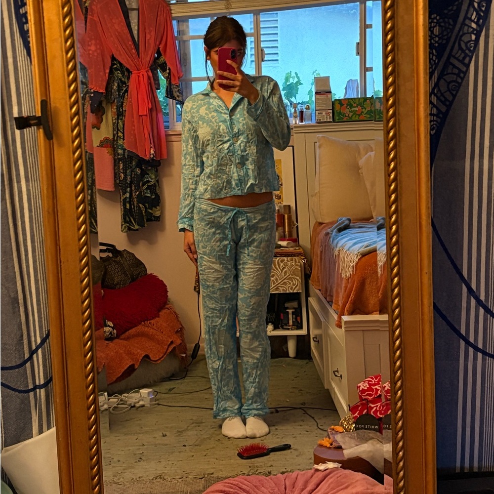 BedHead Light Blue Floral Pajama Set